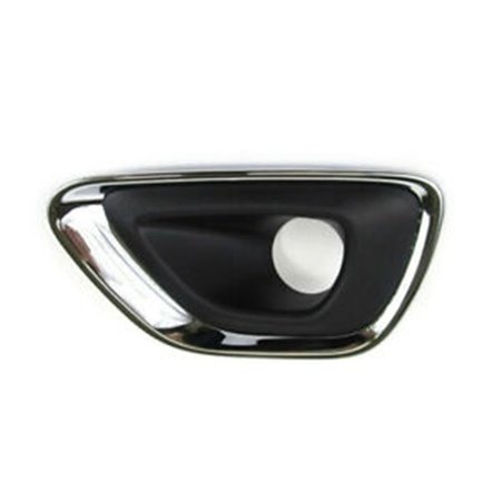 GEARED2GOLF Left Front Bumper Insert Fog Lamp Bezel with Chrome Trim for 2014-2017 Jeep Compass GE1847912